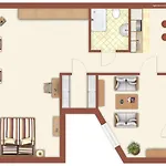 Beach, Ca 150 M Zum Appartement